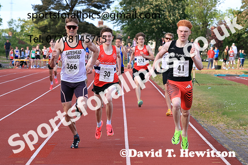 The 800 metres, 2025 NEGP No 2, Monkton Stadium, Wednesday, May 28th. Photo: David T. Hewitson/Sports for All Pics